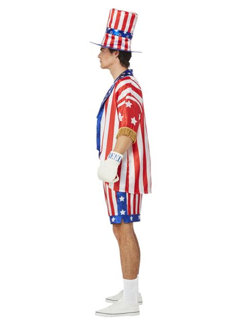 Smiffys Rocky Apollo Creed Costume, Adult, American Flag Hat, .